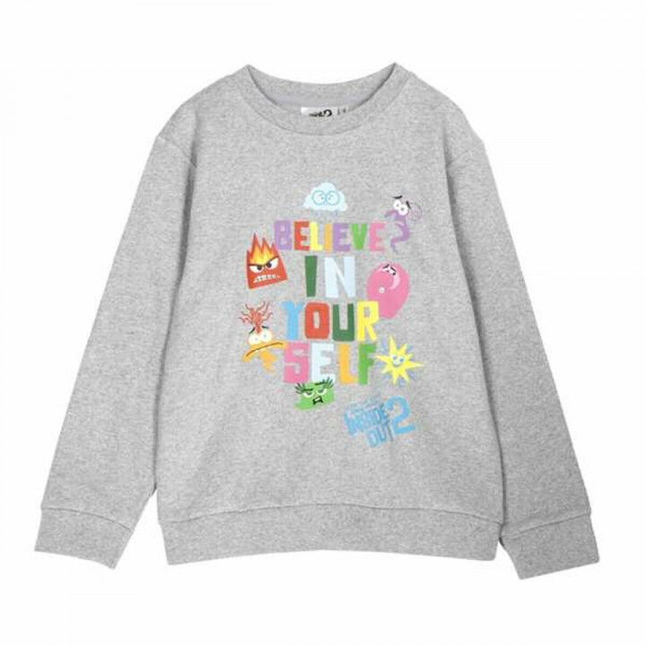 Uniseks Sweater zonder Capuchon Inside Out Grijs