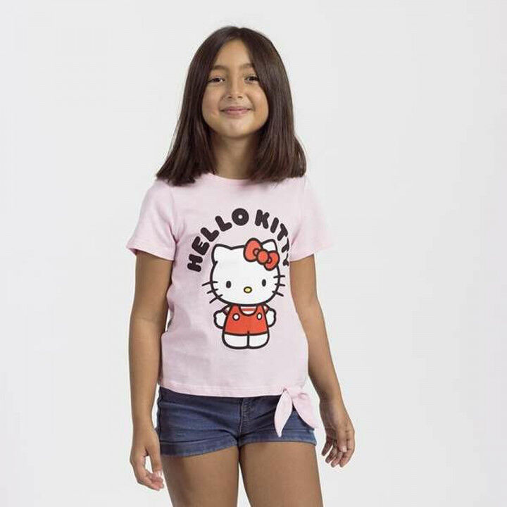 Child's Short Sleeve T-Shirt Hello Kitty Light Pink