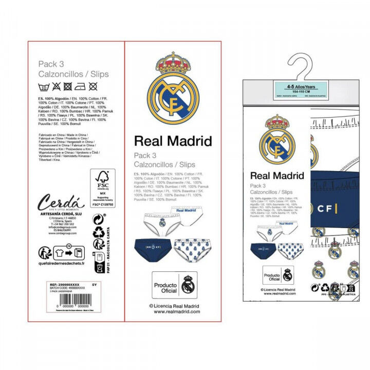 Pack de Calzoncillos Real Madrid C.F. Multicolor