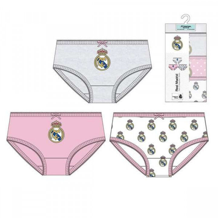 Pack of Girls Knickers Real Madrid C.F. Multicolour