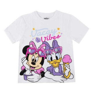 Kurzarm-T-Shirt für Kinder Minnie Mouse Weiß