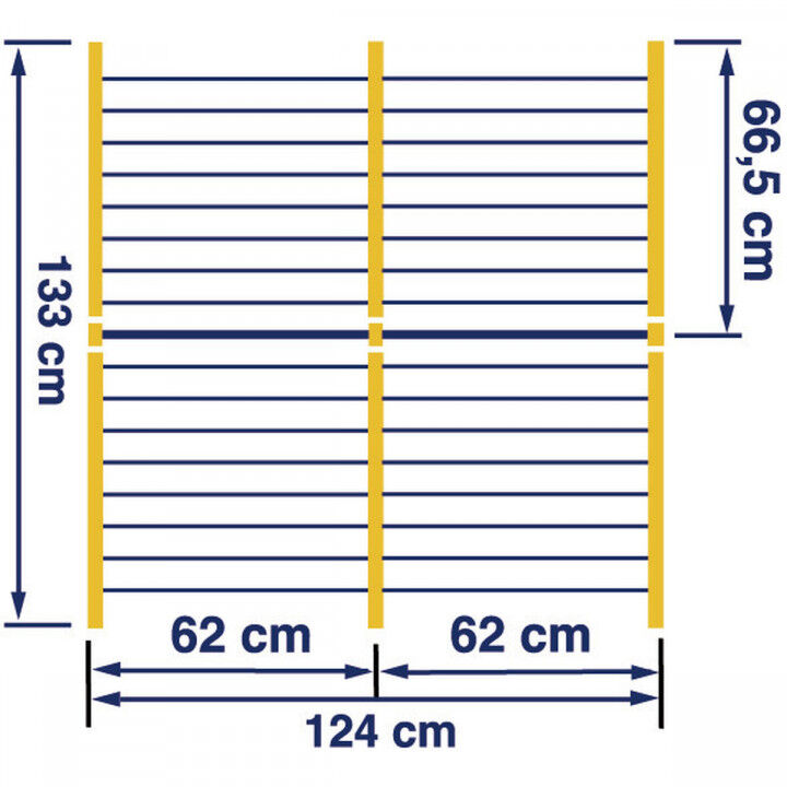 Waslijn Leifheit Bathtub Dryer Pegasus V 133 x 66,5 cm Blauw Wit Metaal