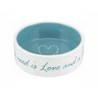 Voerbak voor honden Trixie Pet's Home Blauw Crème Ø 12 cm 300 ml