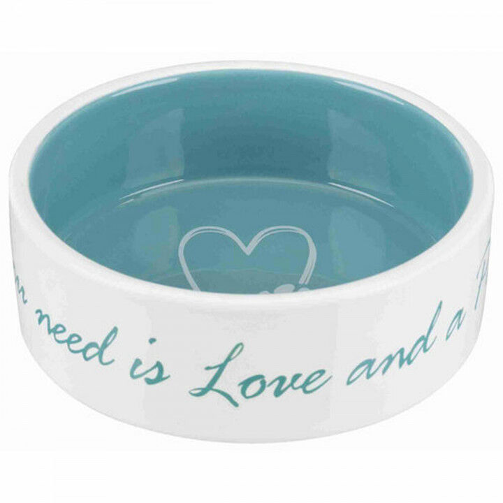 Comedero para Perro Trixie Pet's Home Azul Crema Ø 12 cm 300 ml