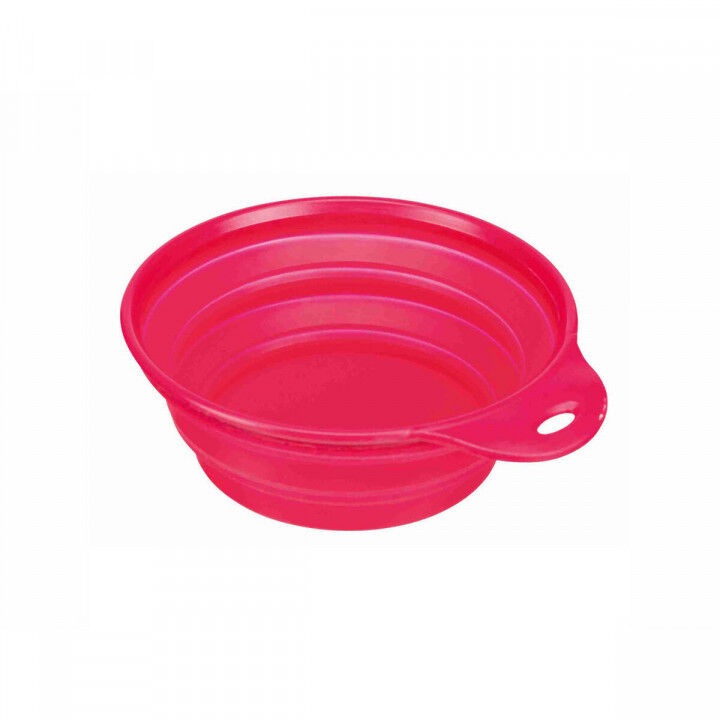 Folding Pet Bowl Trixie Travel Silicone 1 L Green