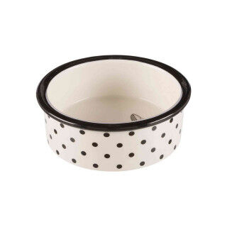 Pet feeding dish Trixie White Black 300 ml 0,3 L Ceramic