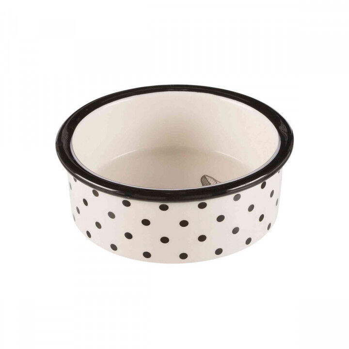 Pet feeding dish Trixie White Black 300 ml 0,3 L Ceramic