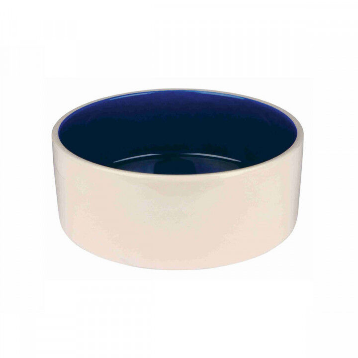 Pet feeding dish Trixie Blue Cream 2,3 L Ceramic
