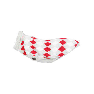 Hondentrui Trixie Wit Rood Grijs M