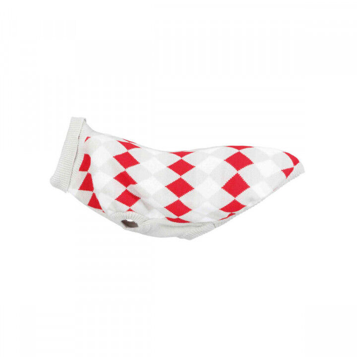 Maglione per Cani Trixie Bianco Rosso Grigio M