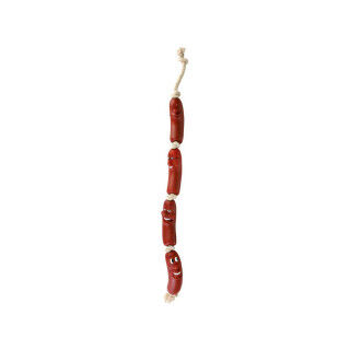 Dog toy Trixie Sausages on a Rope 75 cm Brown Stick Sausages