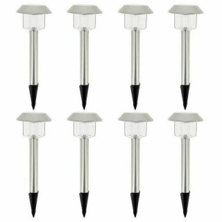 Solar lamp Lumisky Alesia LED Silver Stainless steel Cool White (8 Units)