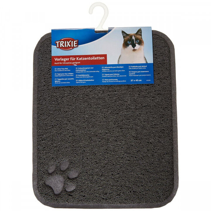 Tapis de Litière pour Chat Trixie Anthracite PVC 37 × 45 cm