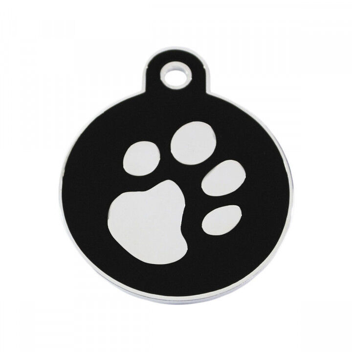 Identification plate for collar Imarc Circle Black Silver