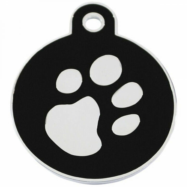 Identification plate for collar Imarc Circle Black Silver