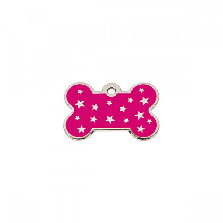 Plaque d'identification pour collier Imarc PetScribe Passion Rose Argent