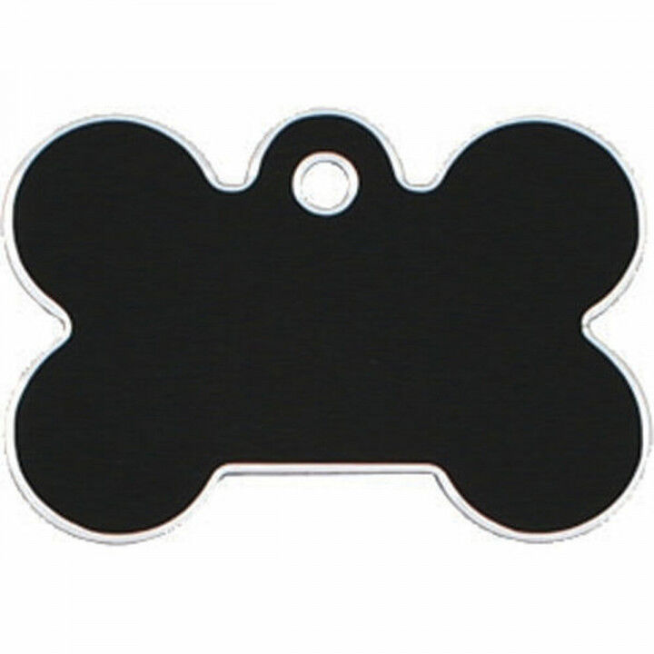 Placa identificativa para collar Imarc Bone Negro