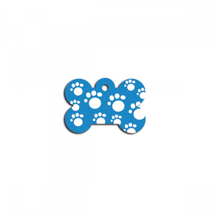 Placa identificativa para collar Imarc Bone Azul