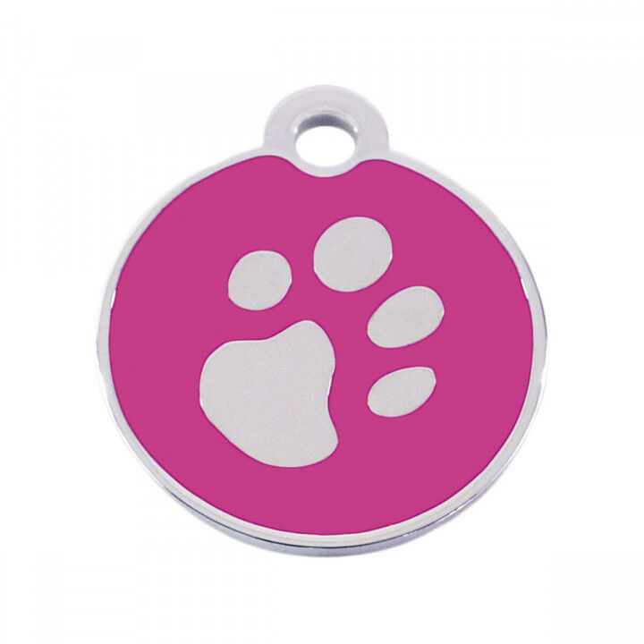 Identification plate for collar Imarc Circle Pink Silver