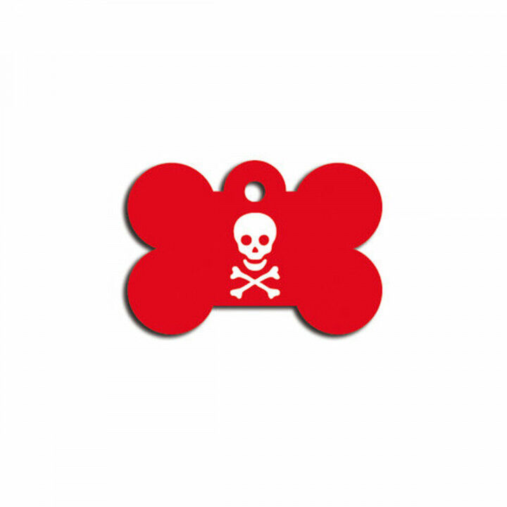 Identification plate for collar Imarc Bone Red