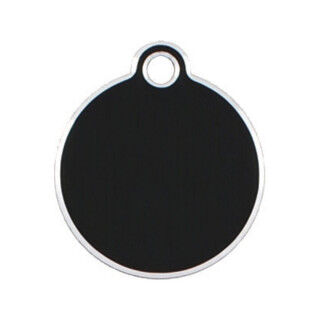 Placa identificativa para collar Imarc Circle Negro