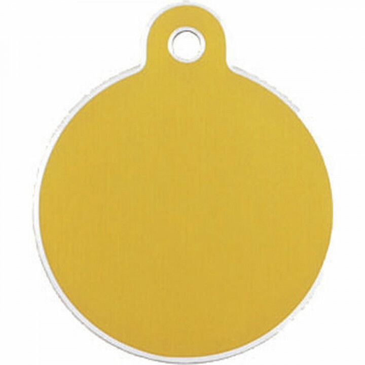 Targhetta per collana Imarc Circle Giallo Dorato