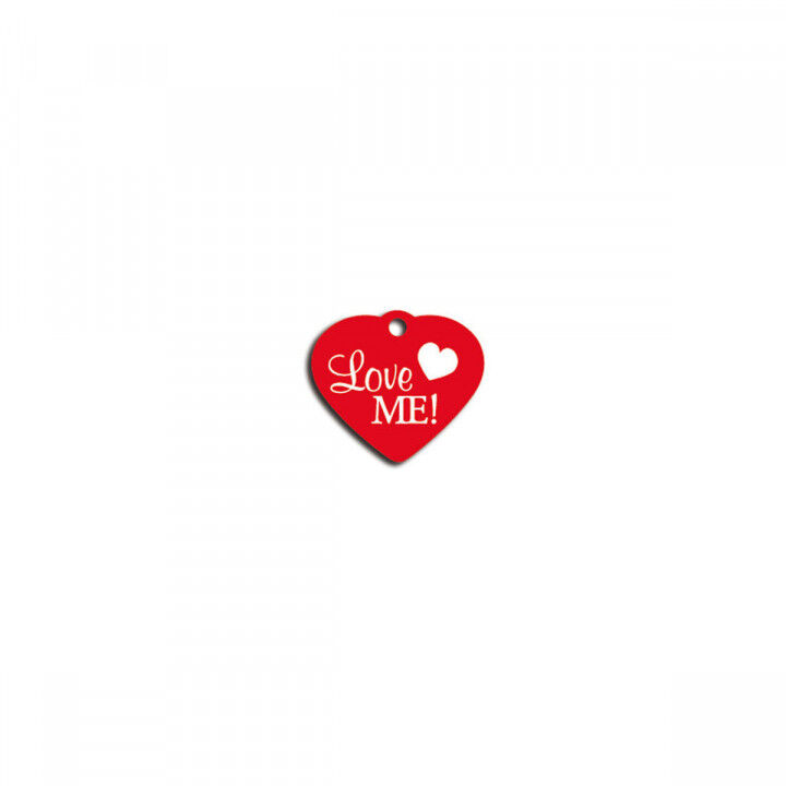 Targhetta per collana Imarc Heart Rosso