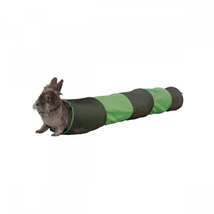 Tunnel Pieghevole per Animali Domestici Trixie Verde Antracite Ø 18 × 130 CM