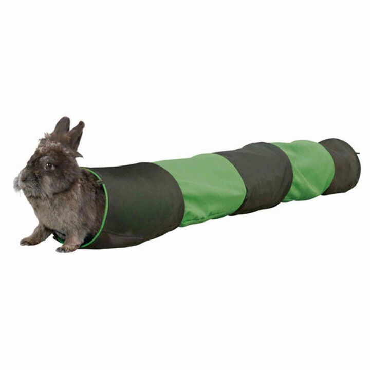Tunnel Pieghevole per Animali Domestici Trixie Verde Antracite Ø 18 × 130 CM