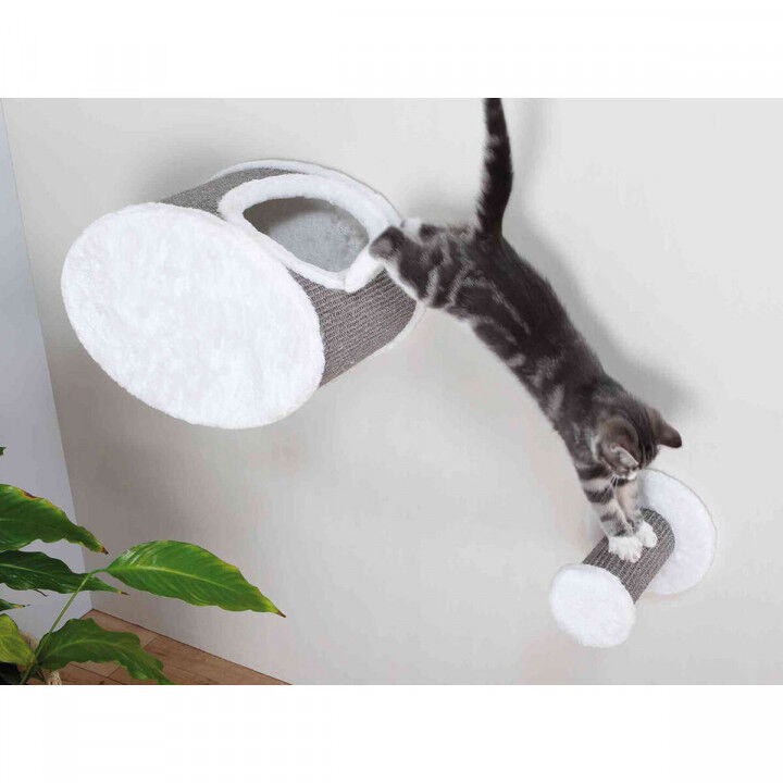 Kratzbaum für Katzen Trixie Weiß Grau Ø 18 cm
