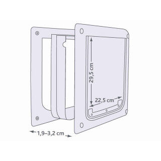 Gatera Trixie Blanco Plástico 30 × 36 CM