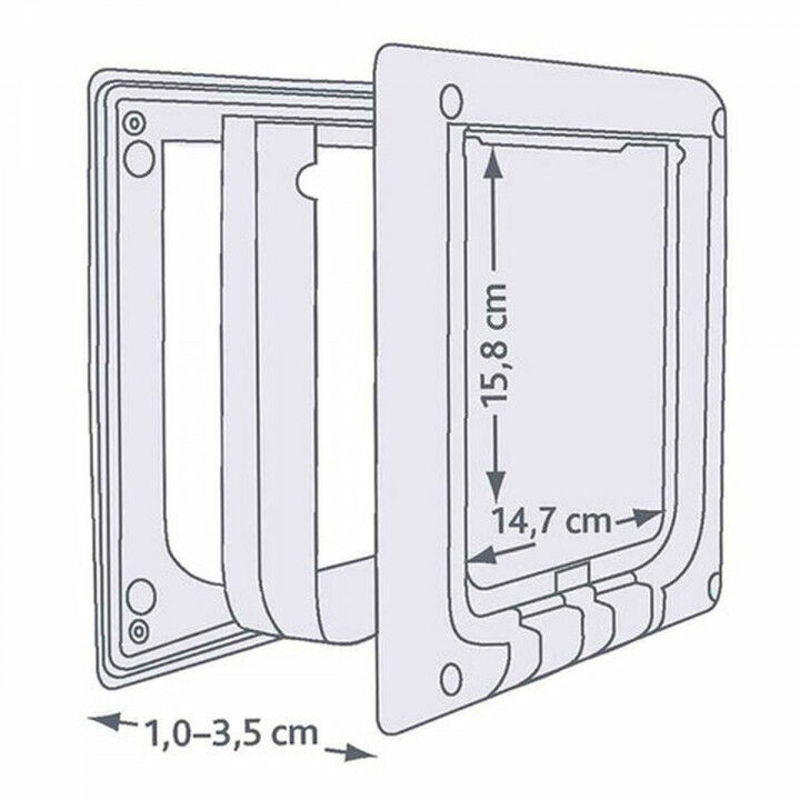 Gattaiola Trixie Bianco Plastica 21,1 × 24,4 CM