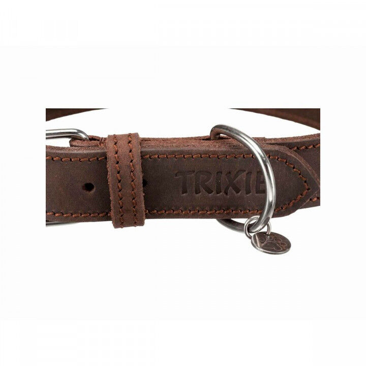 Hondenhalsband Trixie Rustic Donkerbruin XS/S 27-34 cm