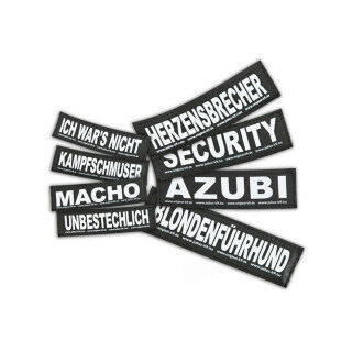 Etichette per imbracatura Julius K9 GIFTZWERG S Bianco Nero