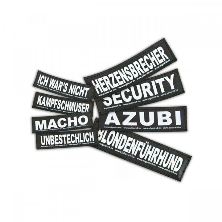 Etichette per imbracatura Julius K9 GIFTZWERG S Bianco Nero