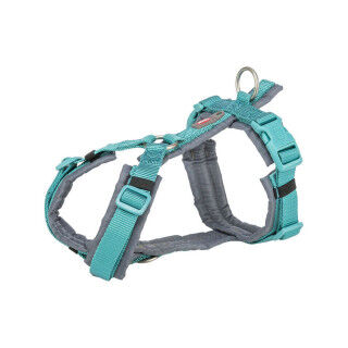 Arnés para Perro Trixie Premium Trekking Grafito Azul claro S