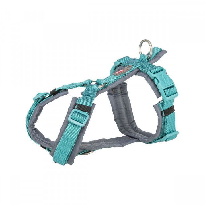 Imbracatura per Cani Trixie Premium Trekking Grafite Azzurro Chiaro S