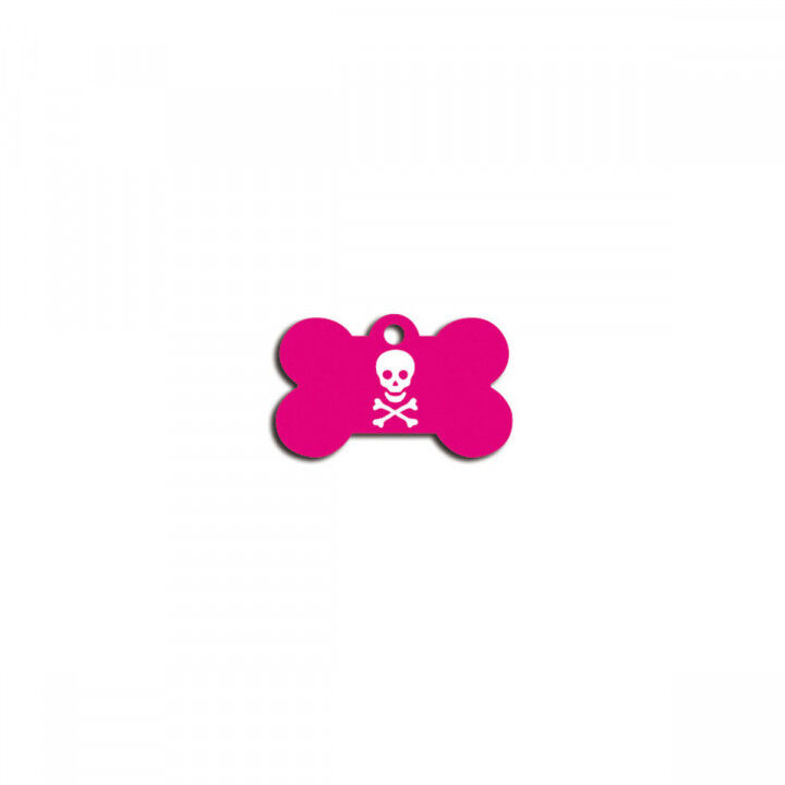 Placa identificativa para collar Imarc Bone Rosa