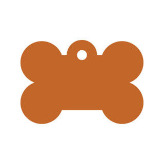Placa identificativa para collar Imarc Bone Naranja