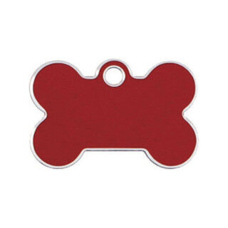 Identification plate for collar Imarc Bone Red