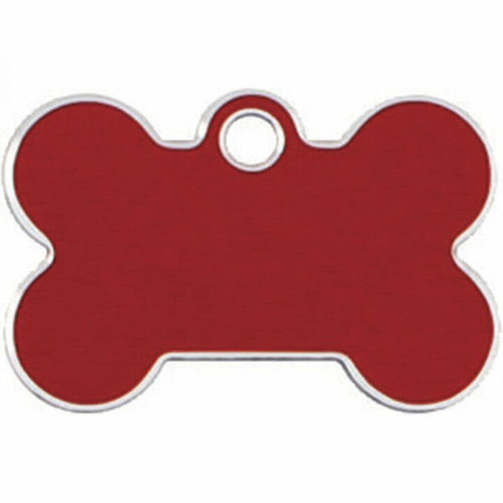 Targhetta per collana Imarc Bone Rosso