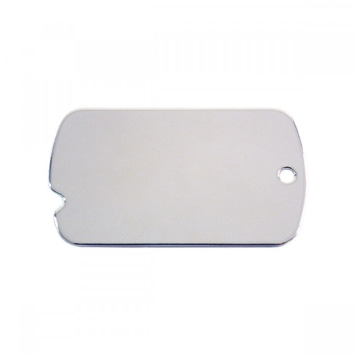 Placa identificativa para collar Imarc Military Plata
