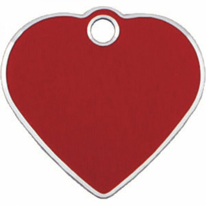 Plaque d'identification pour collier Imarc Heart Rouge
