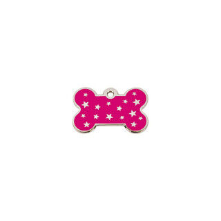 Placa identificativa para collar Imarc PetScribe Passion Rosa Plata