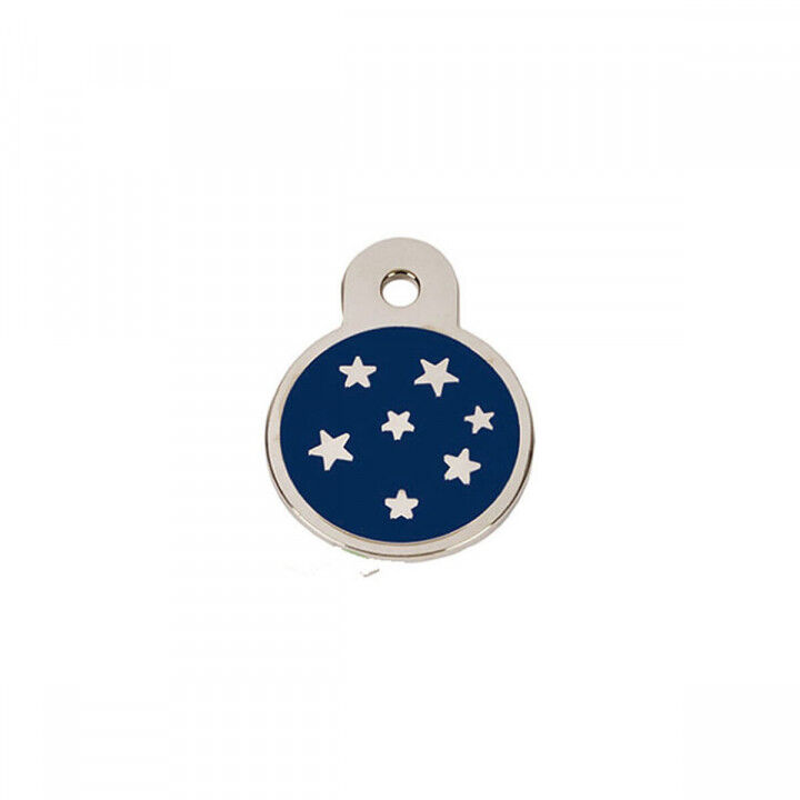 Plaque d'identification pour collier Imarc PetScribe Passion Bleu Argent