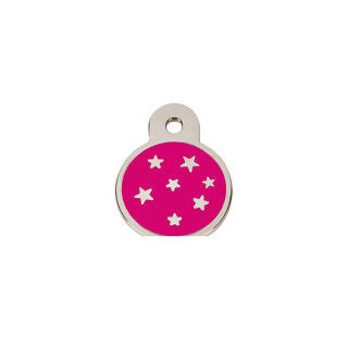 Plaque d'identification pour collier Imarc PetScribe Passion Rose Argent
