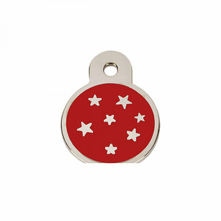Plaque d'identification pour collier Imarc PetScribe Passion Rouge Argent