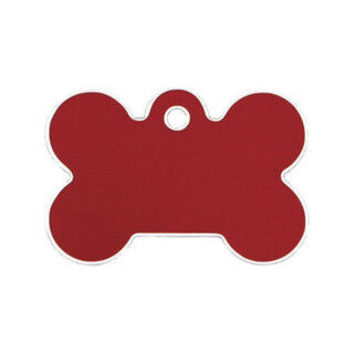 Plaque d'identification pour collier Imarc Bone Rouge