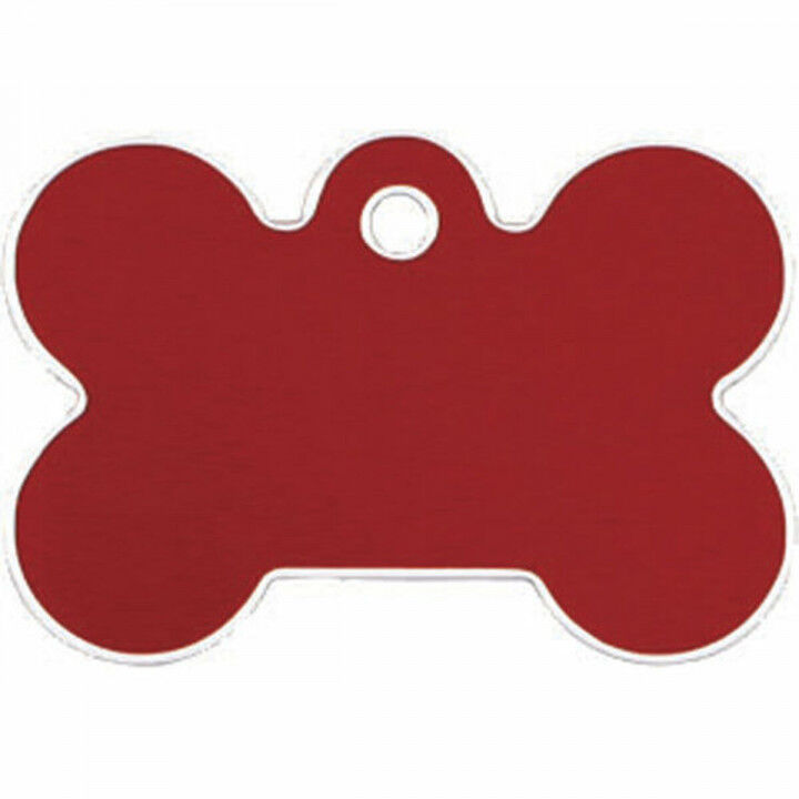 Plaque d'identification pour collier Imarc Bone Rouge