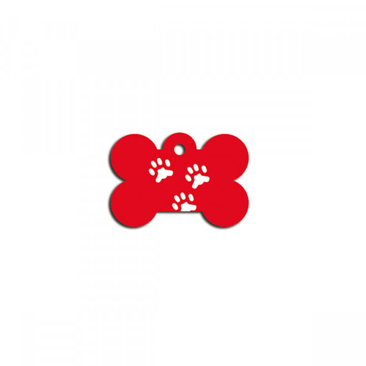 Identification plate for collar Imarc Bone Red